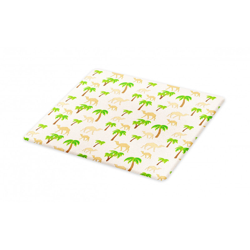 Repeating Camels and Palms Cutting Board