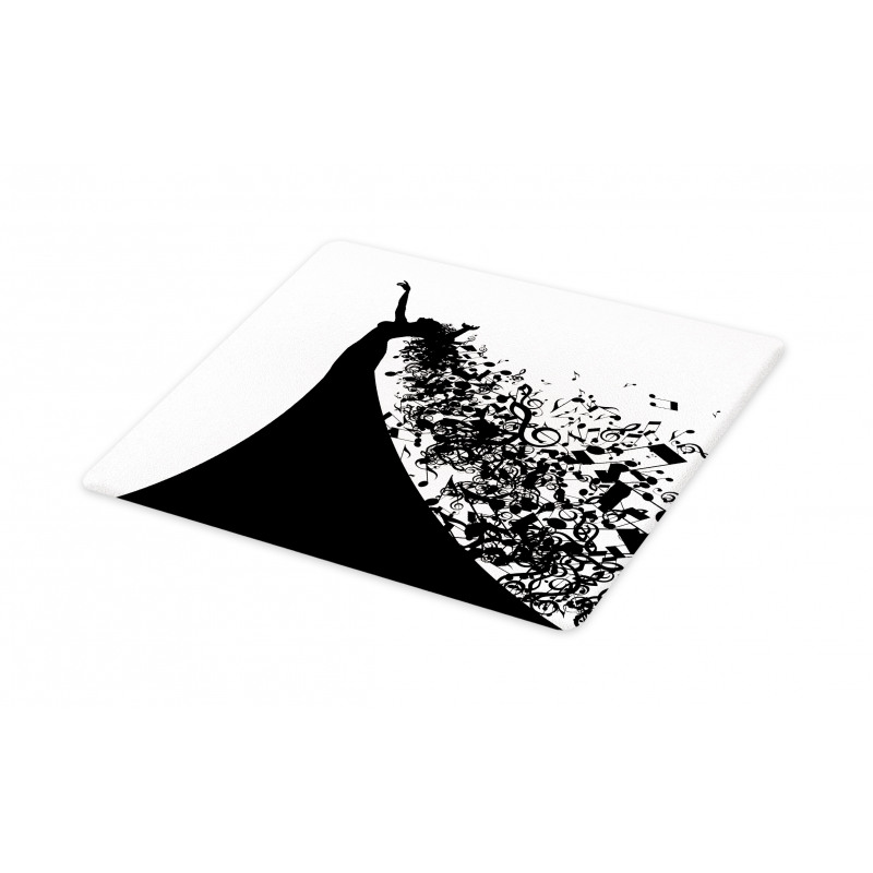 Black and White Singer Woman Cutting Board