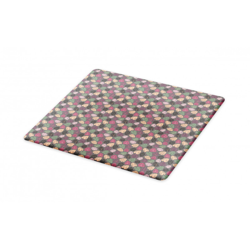 Pastel Abstract Leaves Cutting Board