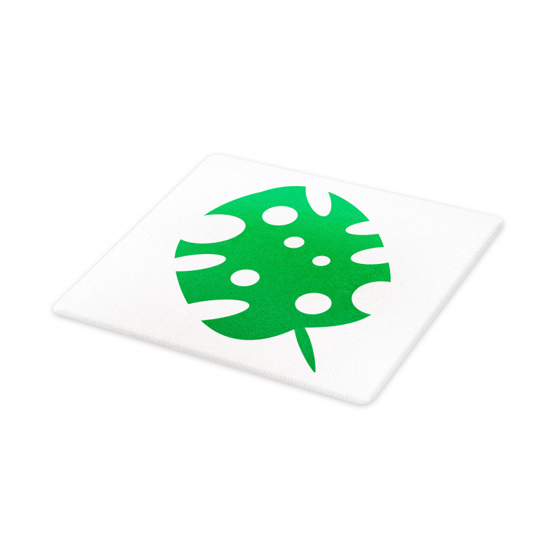 Simple Tropical Leaf Cutting Board