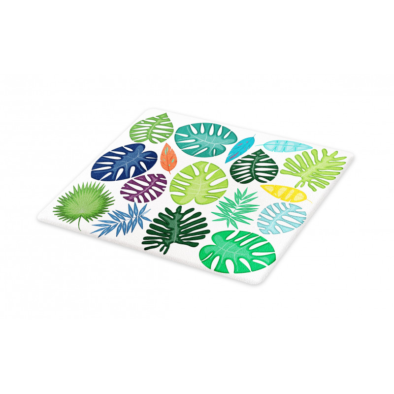 Colorful Bold Leaves Cutting Board