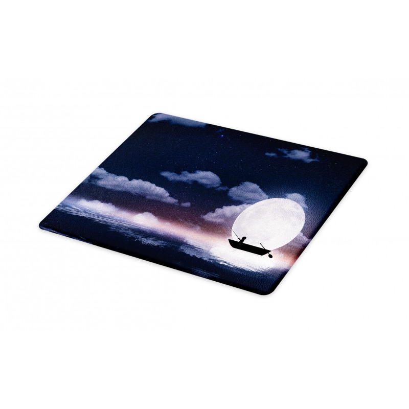 Fisherman in Boat Night Cutting Board