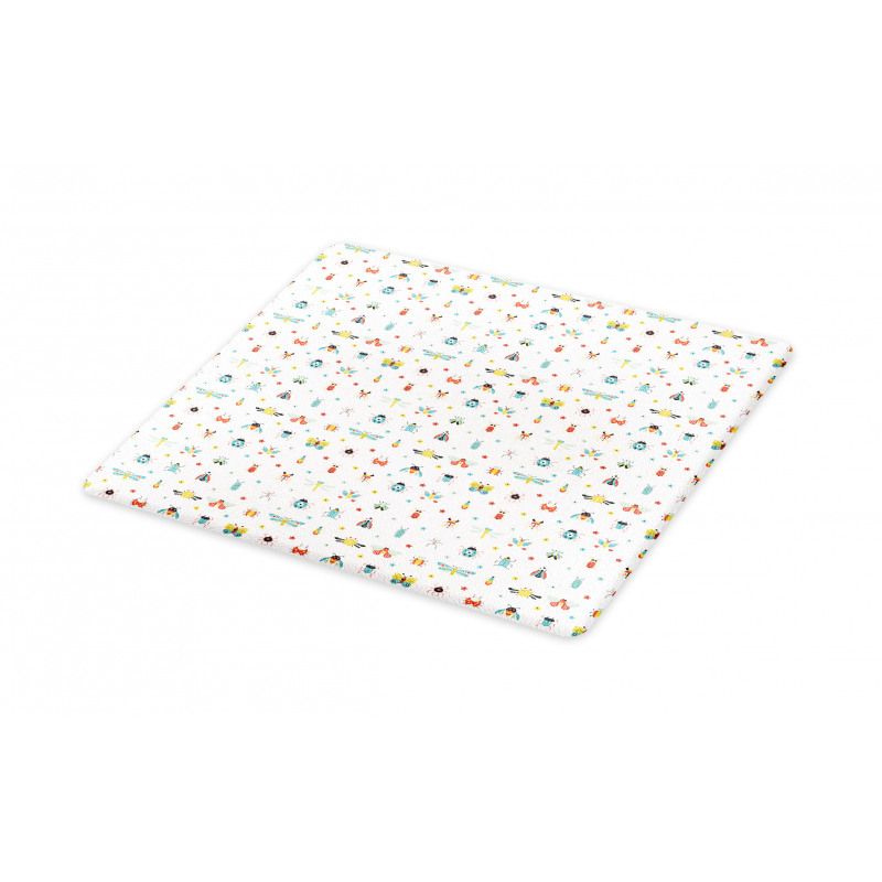 Colorful Various Bugs Stars Cutting Board