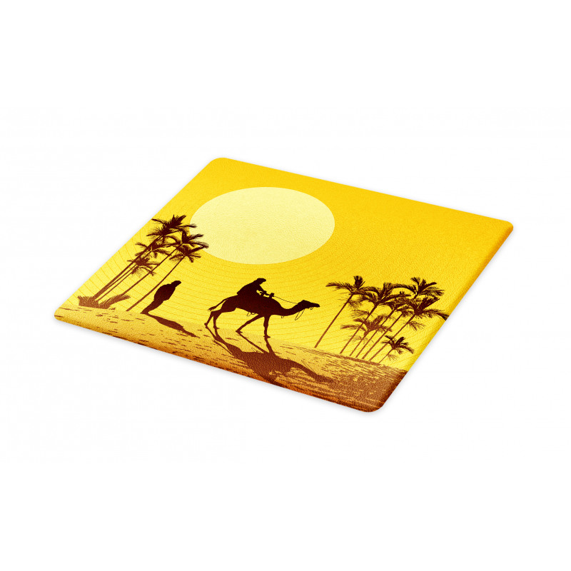 Camel Men and Palms Cutting Board