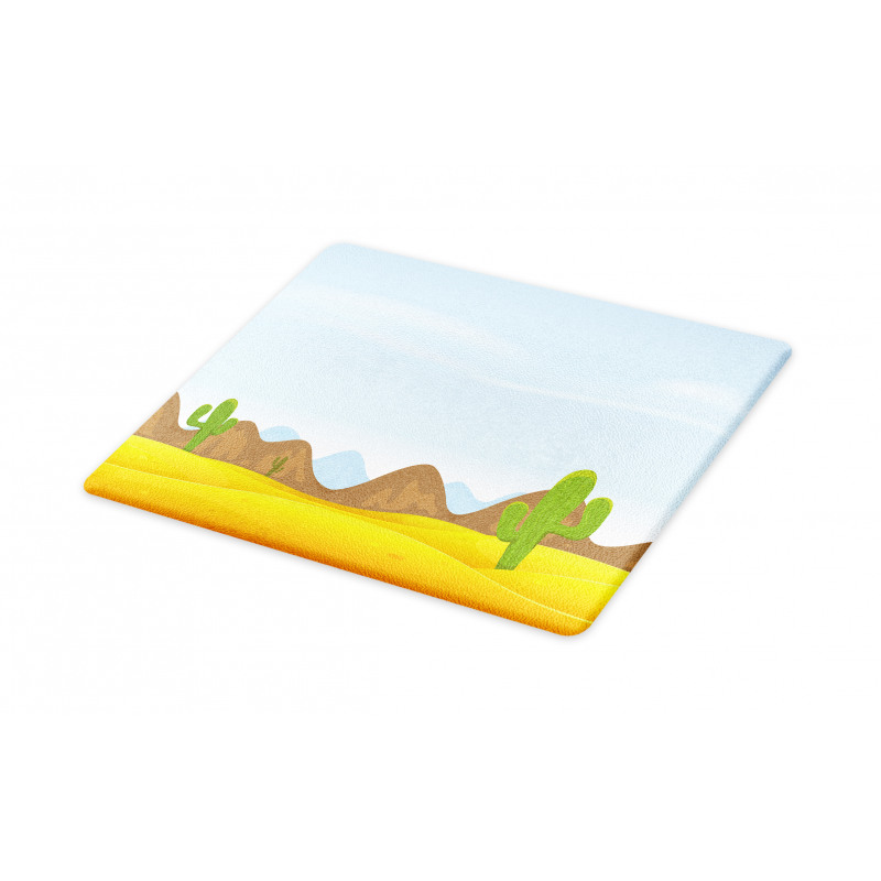 Cactus Plants Mountains Desert Cutting Board