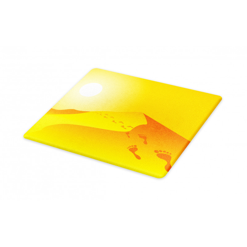 Sand Hills Sun and Footprints Cutting Board