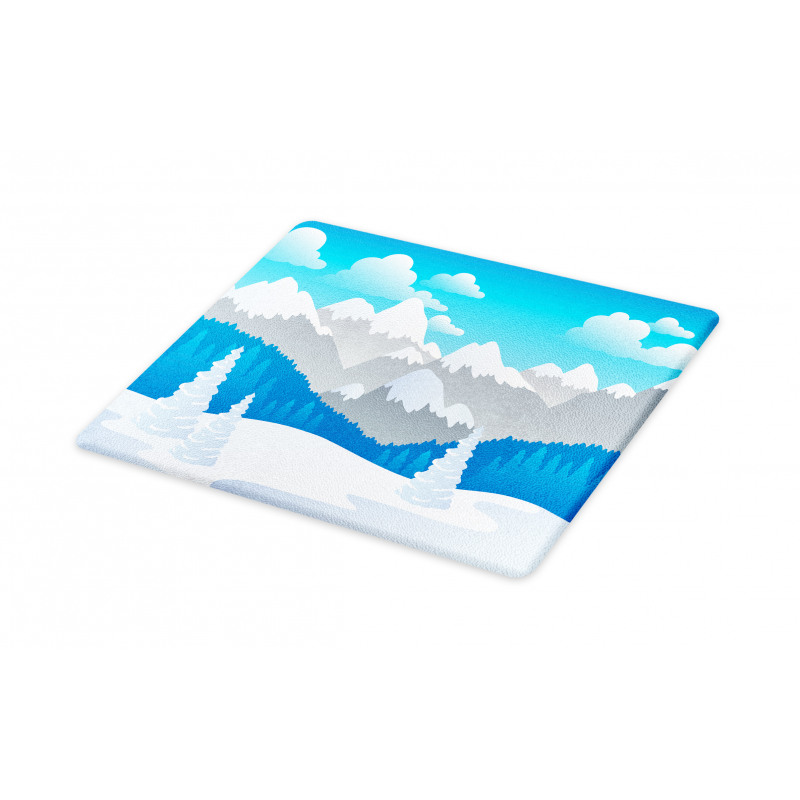 Snow-Capped Mountains Cutting Board