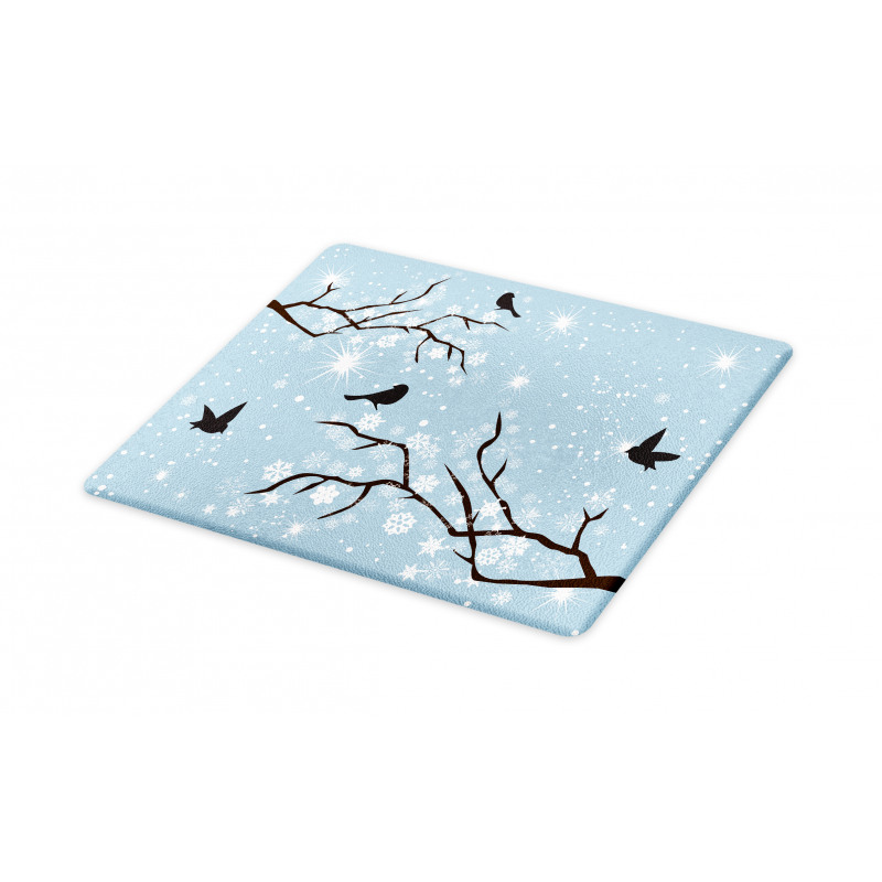 Birds Snowflakes Cutting Board