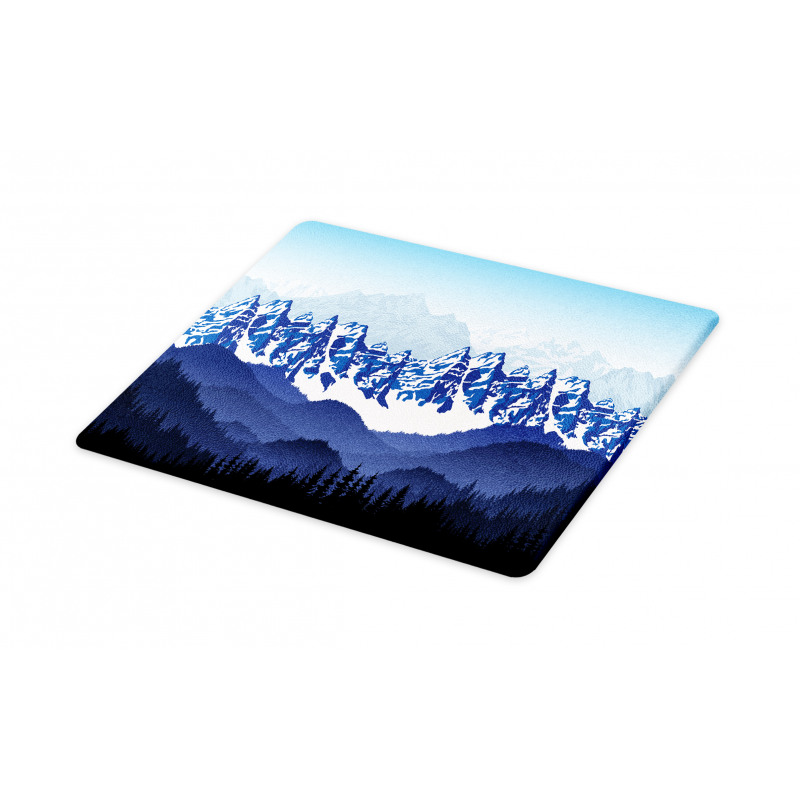 Hills Covered in Snow Cutting Board