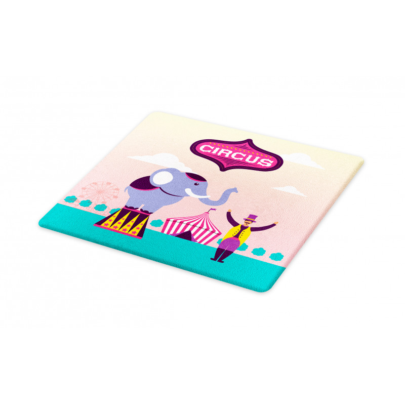 Elephant Acrobat Tent Ferris Cutting Board