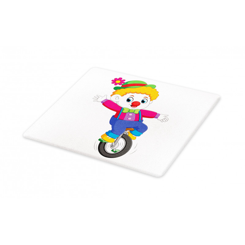 Circus Humorous Boy on Wheel Cutting Board