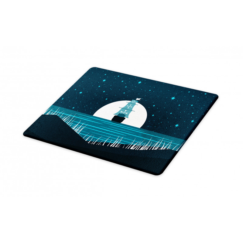 Moonlight on Water Ship Cutting Board