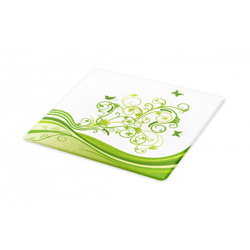 Colorful Botanical Leaves Cutting Board