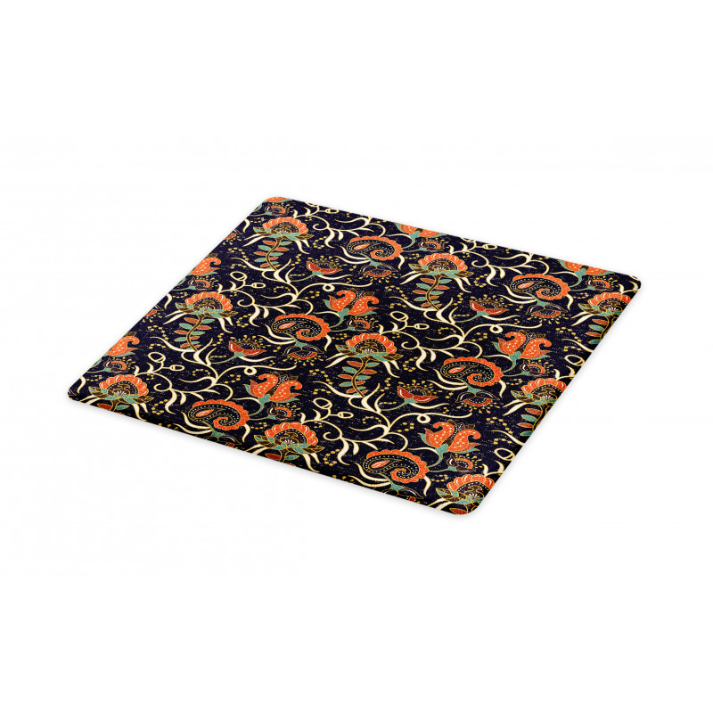 Grunge Flora Curl Cutting Board