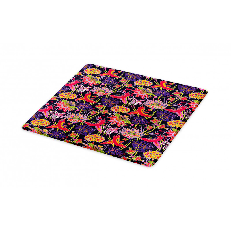 Floral Jungle Illustration Cutting Board