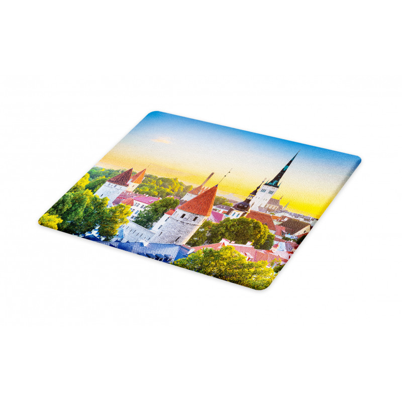 Estonia Historic Town Sunset Cutting Board