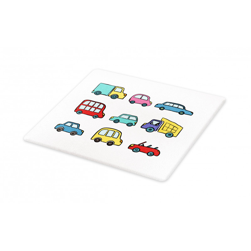 Cartoon Cars Cutting Board