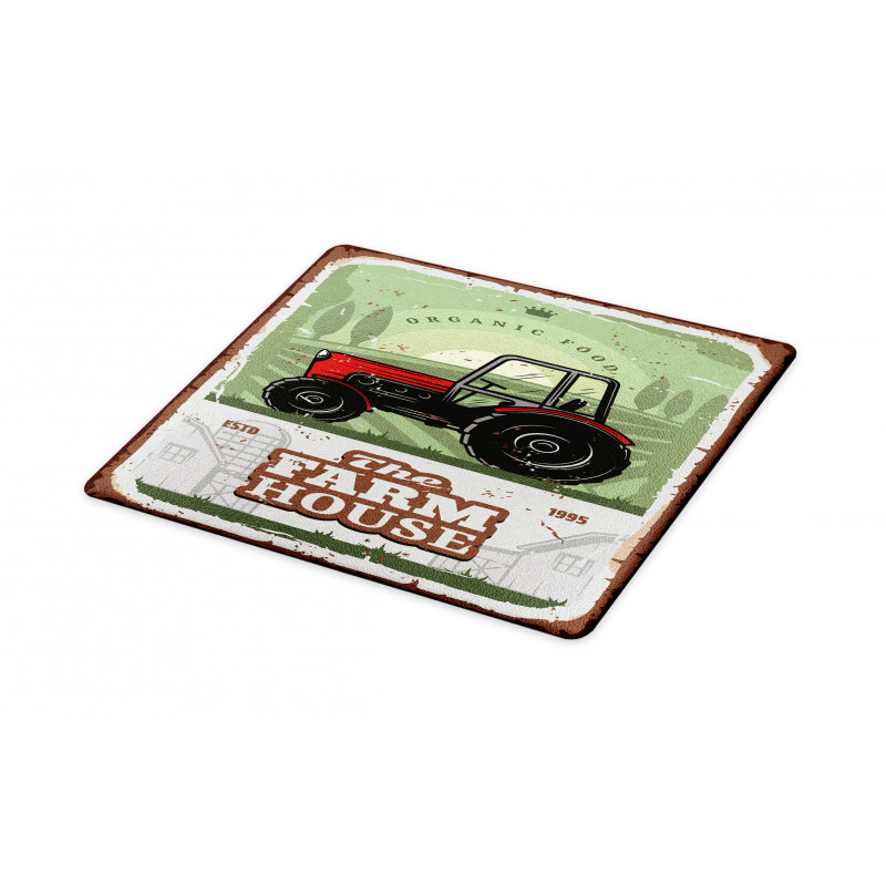 Farmer Tractor Art Cutting Board