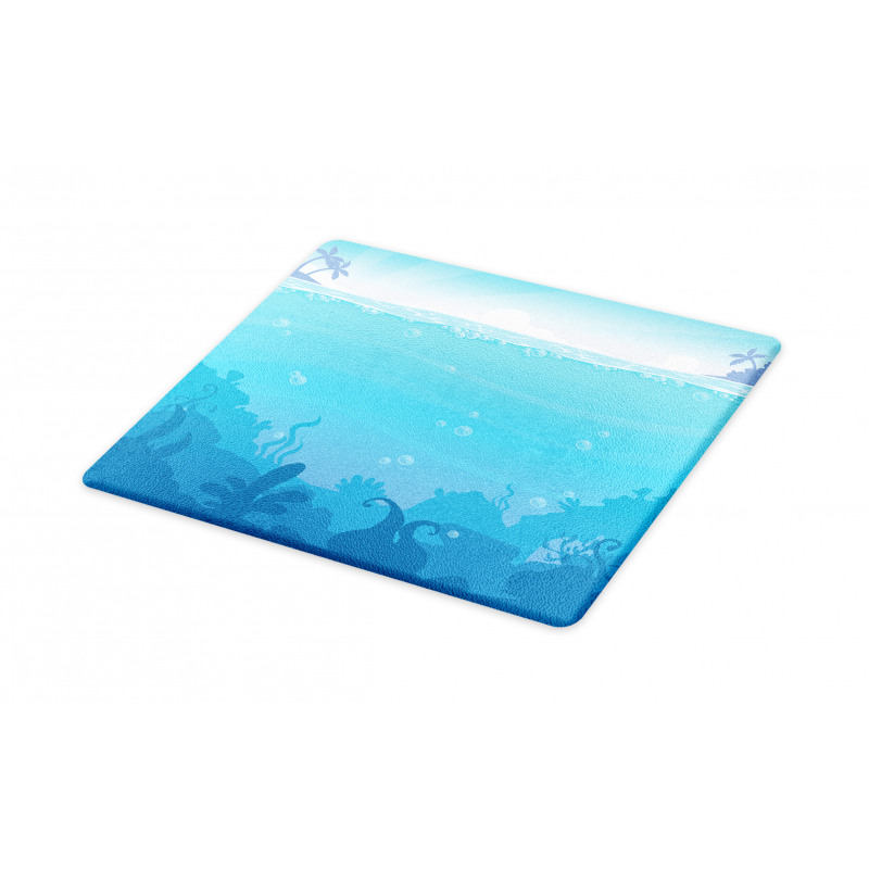 Underwater Landscape Palms Cutting Board