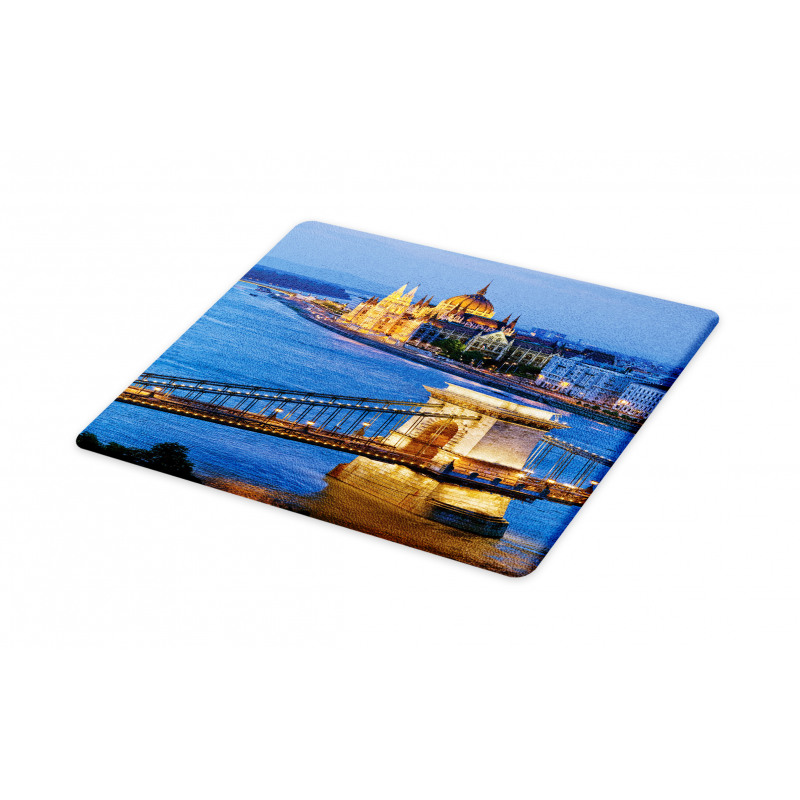 River of Budapest Bridge Cutting Board