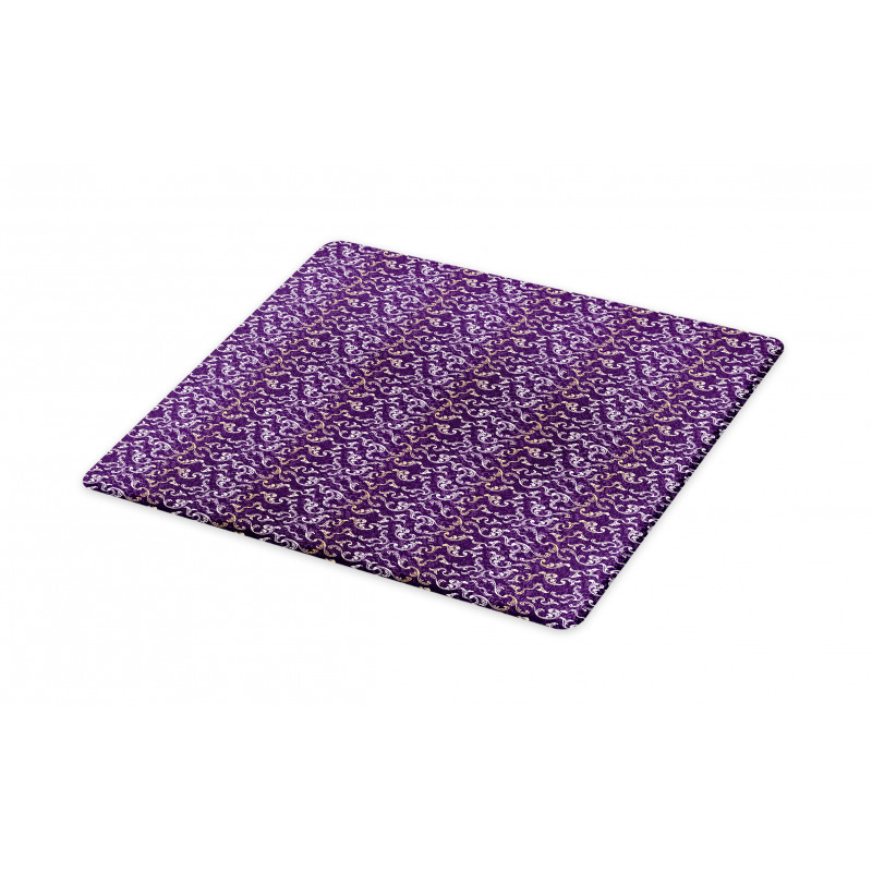 Lavish Curls on Purple Tone Cutting Board