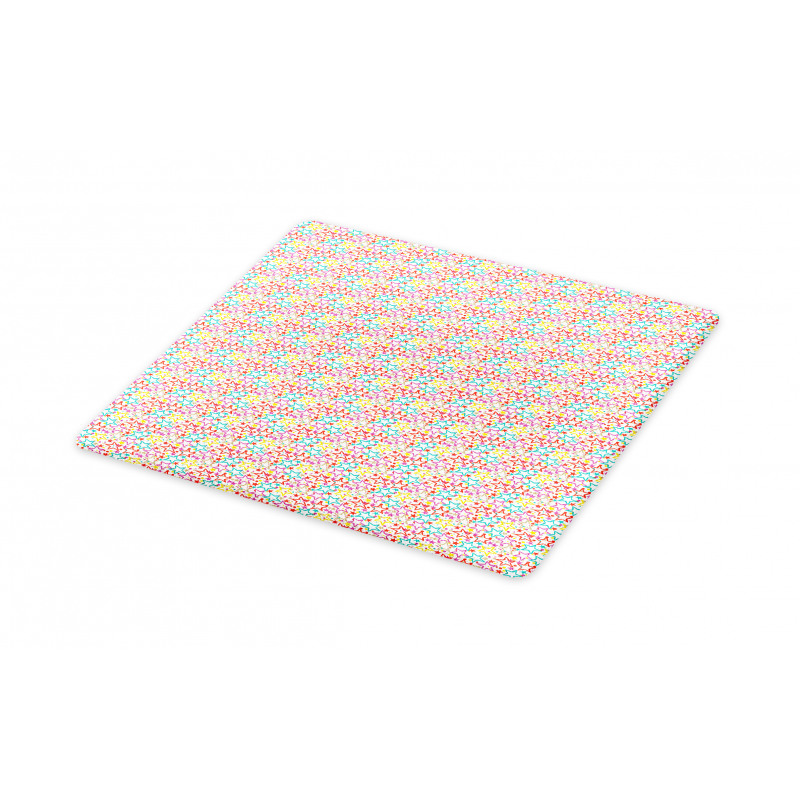 Colorful Stars and Dots Cutting Board