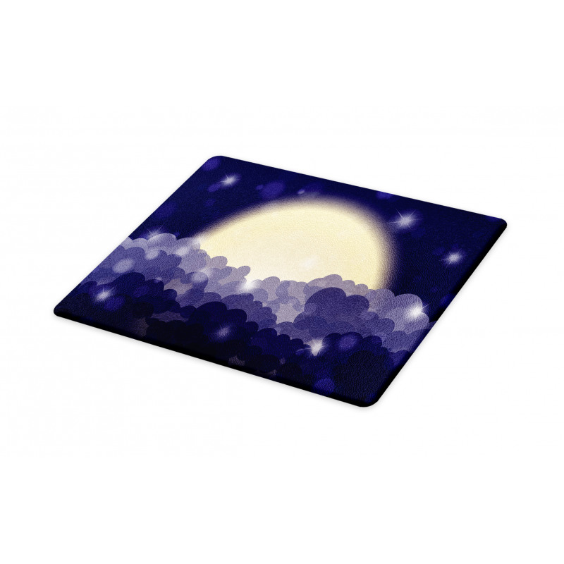 Cloudy Sky View at Night Cutting Board