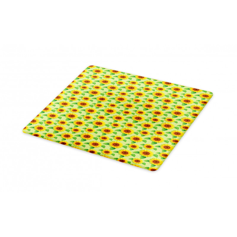 Summer Sunflowers Art Cutting Board