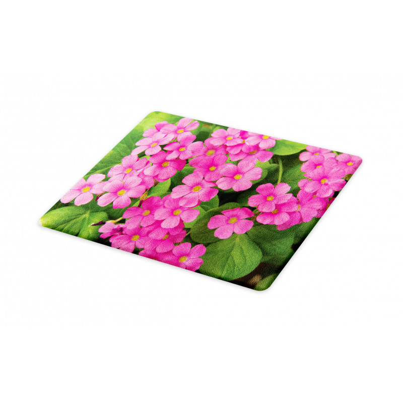 Pinkish Flower and Leaves Cutting Board