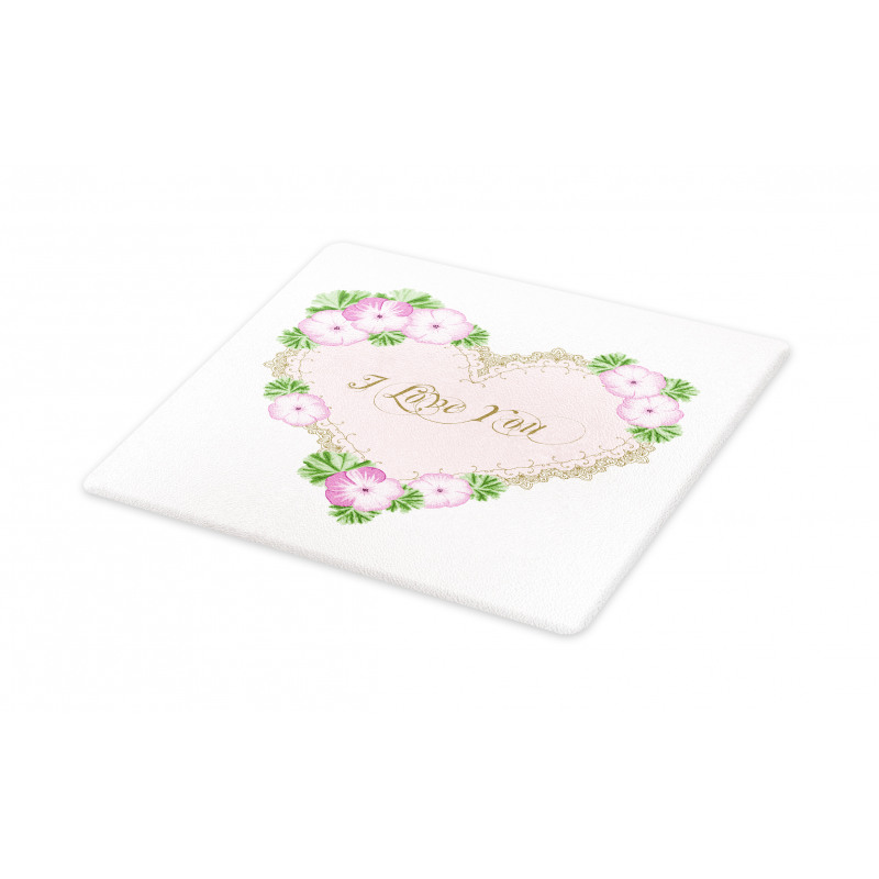 Heart Shaped Vintage Art Cutting Board