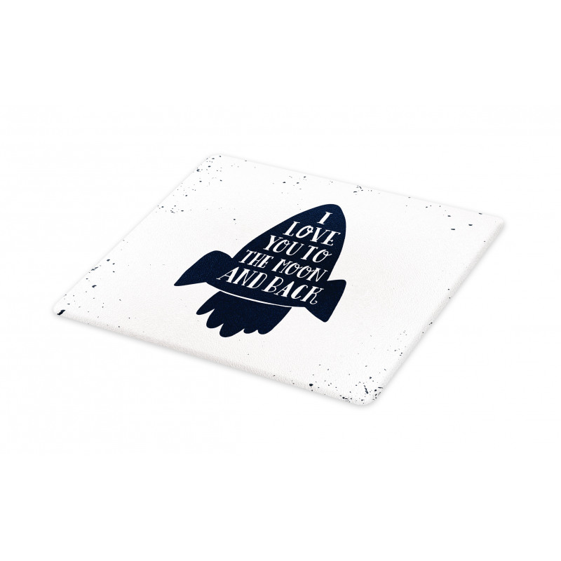 Grunge Style Space Travel Cutting Board