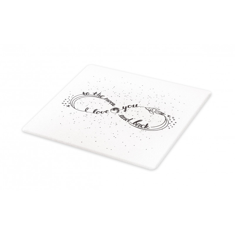 Endless Loop Stars Moon Cutting Board