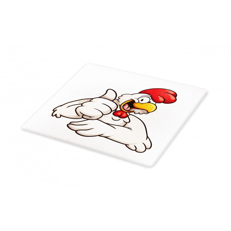 Joyous Cartoon Style Chicken Cutting Board