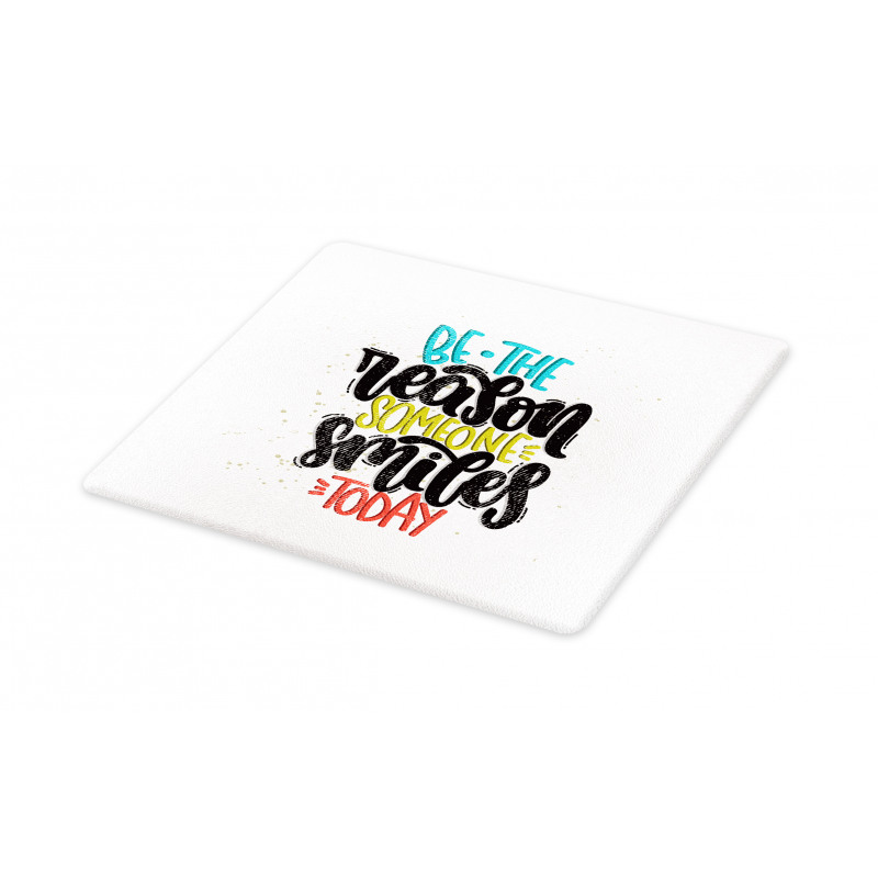 Funky Positive Calligraphy Cutting Board