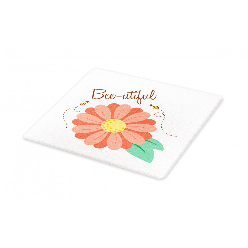 Bee-utiful Floral Scene Cutting Board