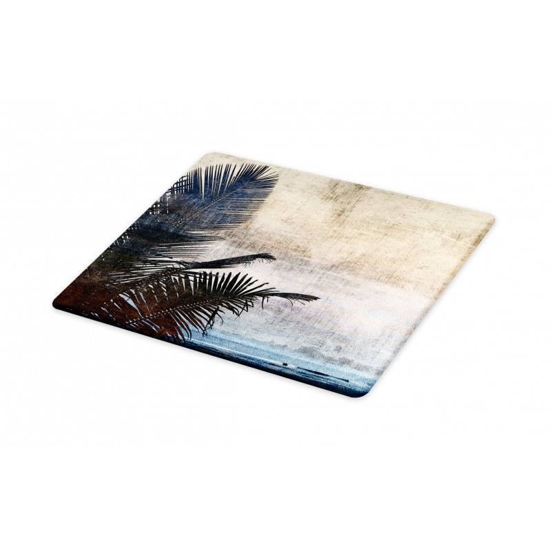 Grunge Palm Trees Art Cutting Board