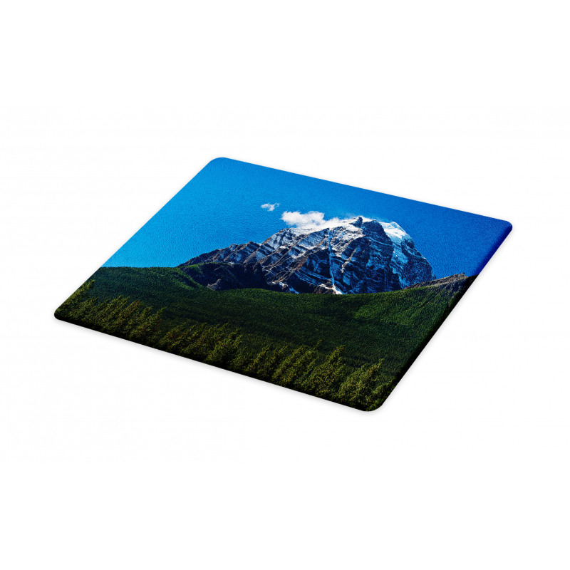 Snowy Peaks Trees Park Cutting Board