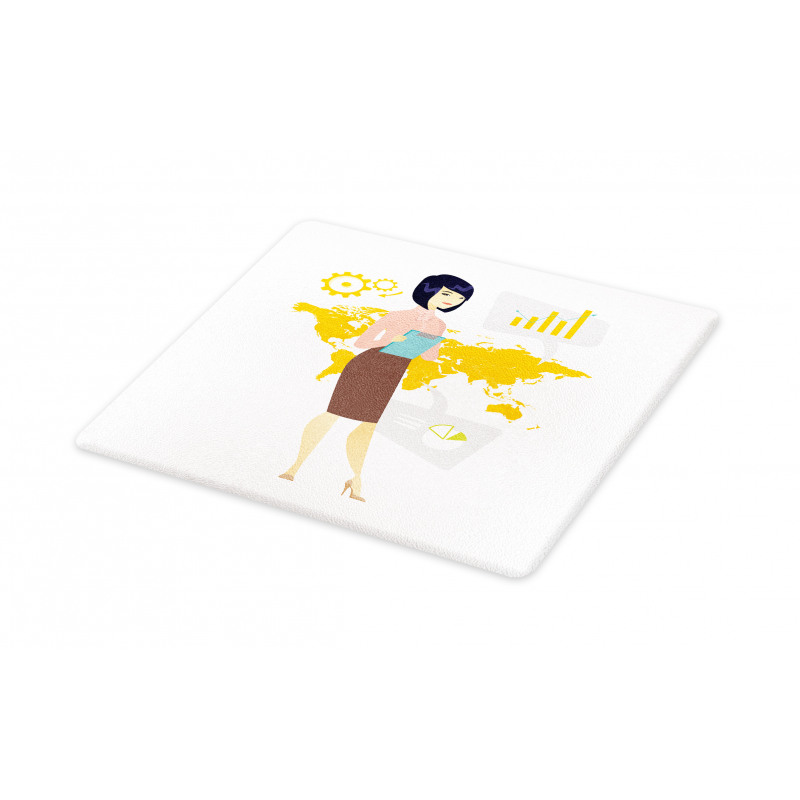 Businesswoman Notepad Cutting Board