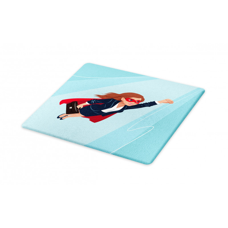 Young Superhero Woman Cutting Board