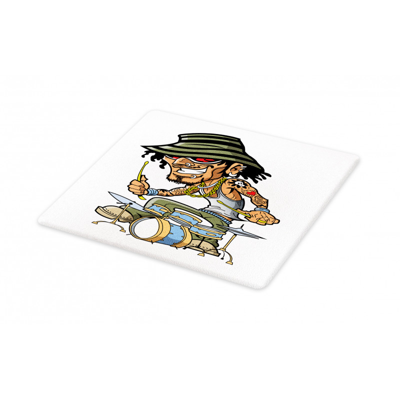 Wild Rock Musician Tattoos Cutting Board