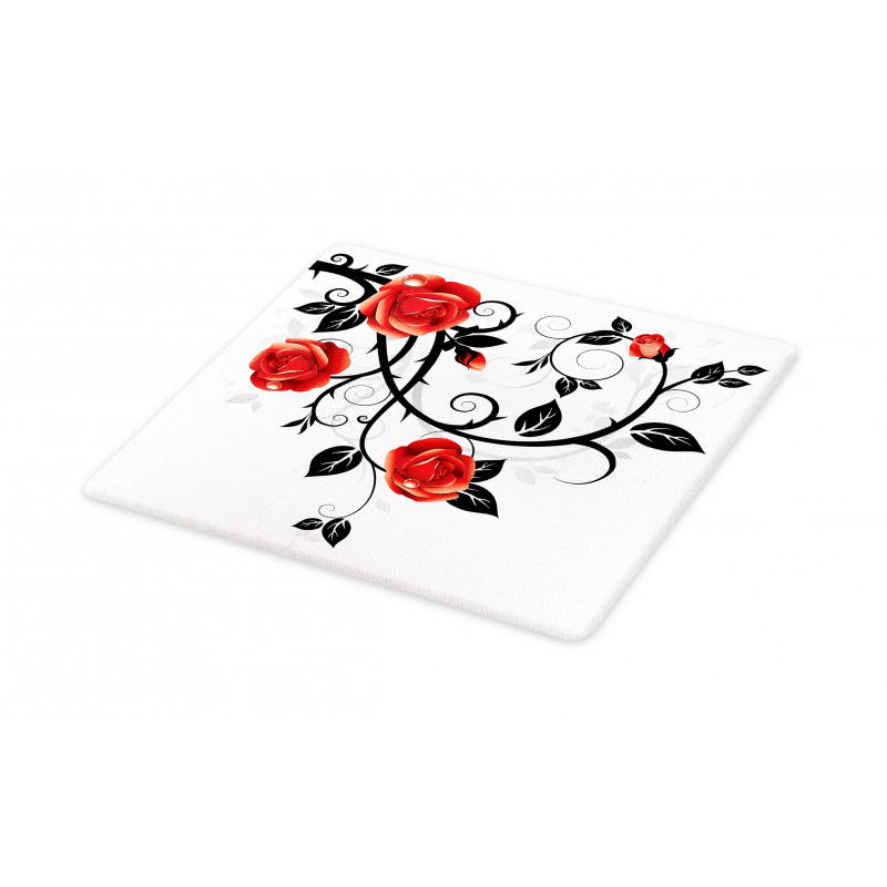 Swirling Roses Garden Cutting Board