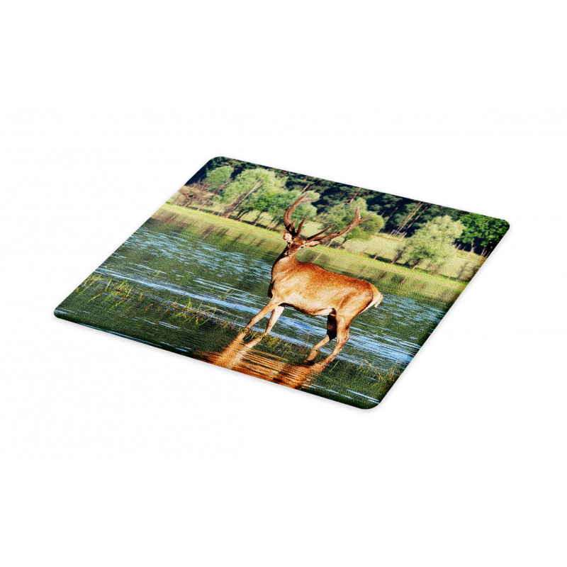 Mountain Animal in Water Cutting Board