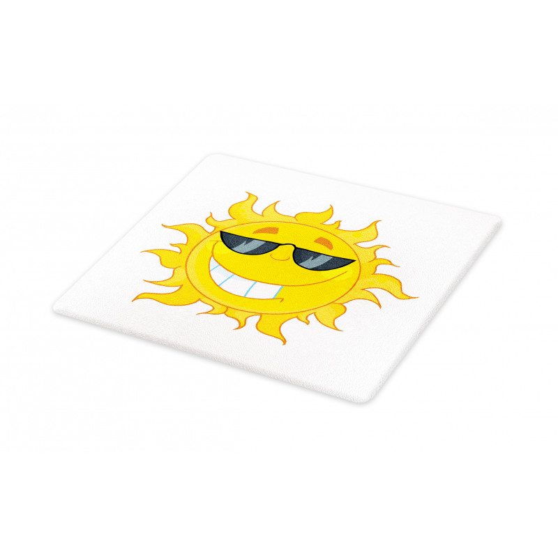 Cheerful Sun Smiling Cutting Board