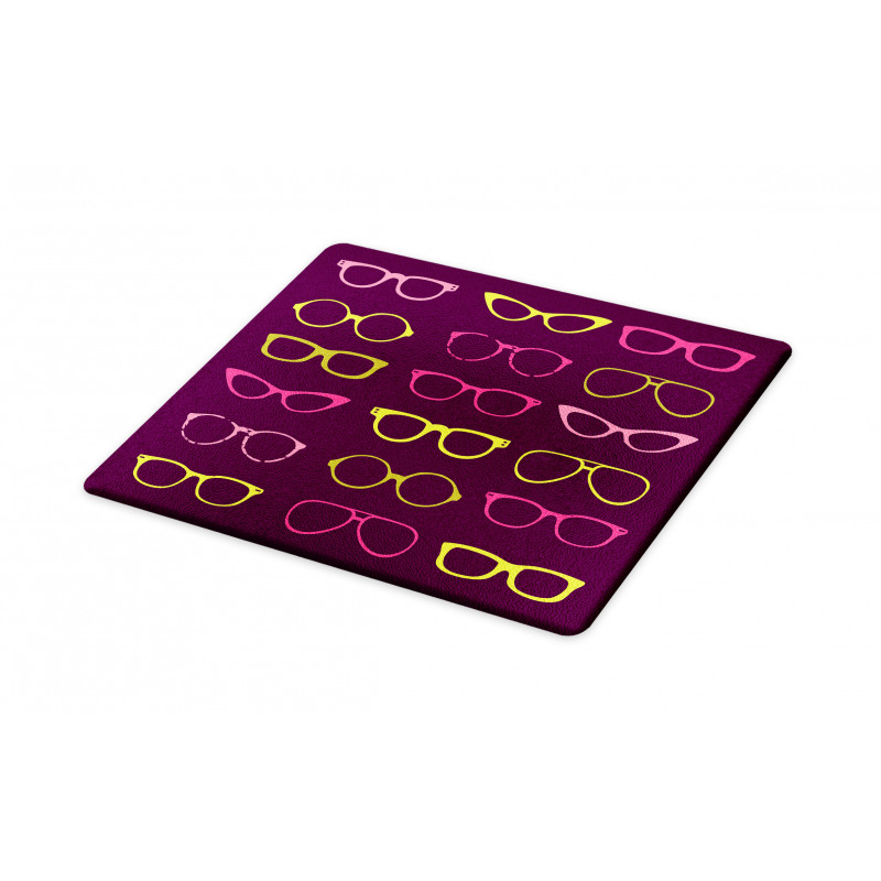 Retro Colorful Glasses Cutting Board