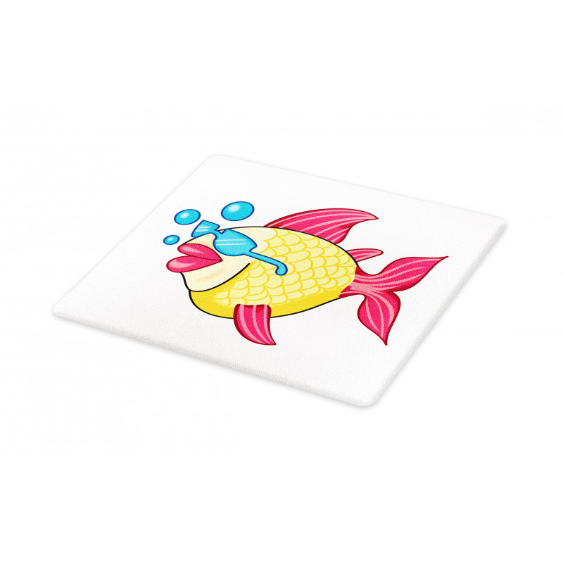 Funny Fish Vacationing Cutting Board