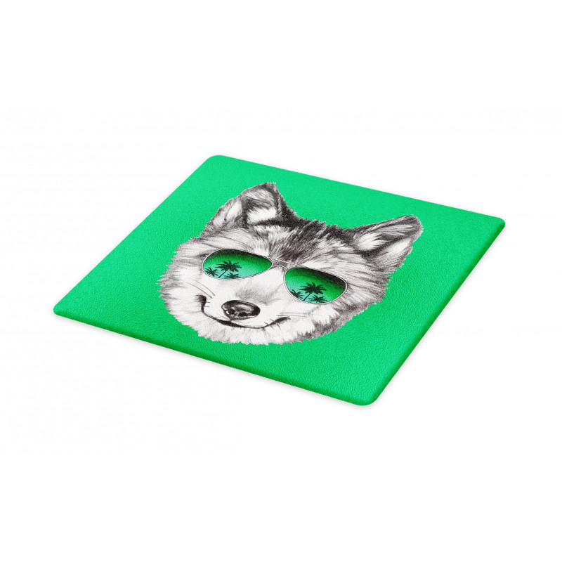 Exotic Wolf Portrait Cutting Board