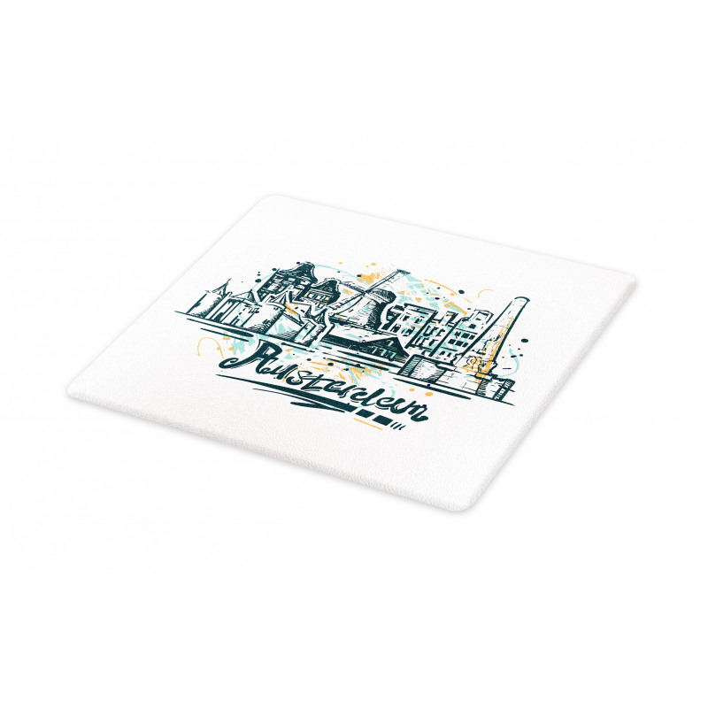 City Scenery Painting Cutting Board