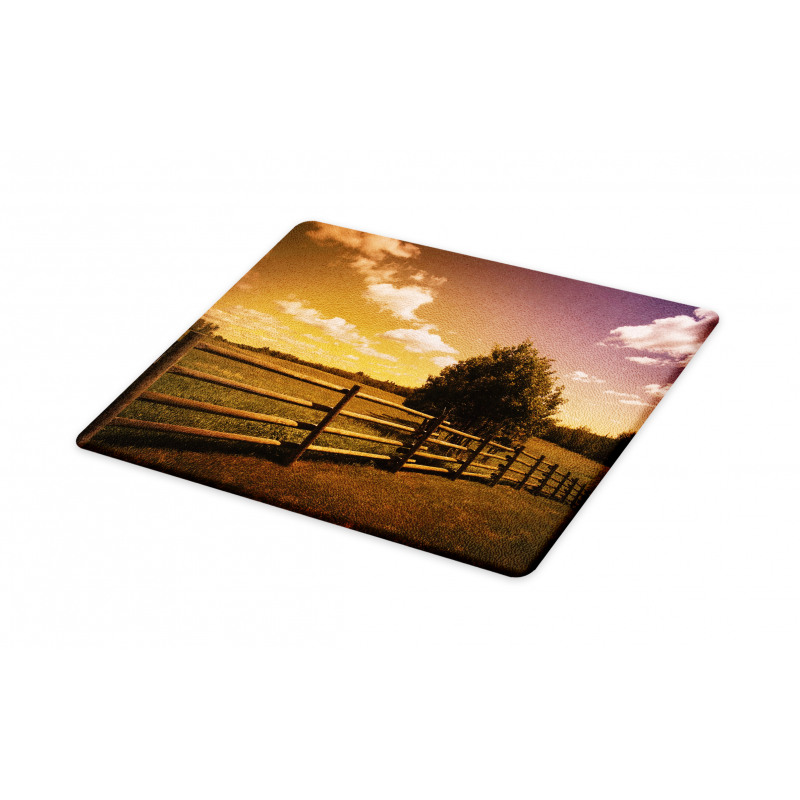 Rural Meadow Fence Sky Cutting Board