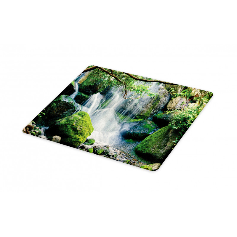 Waterfall Flows Rocks Cutting Board