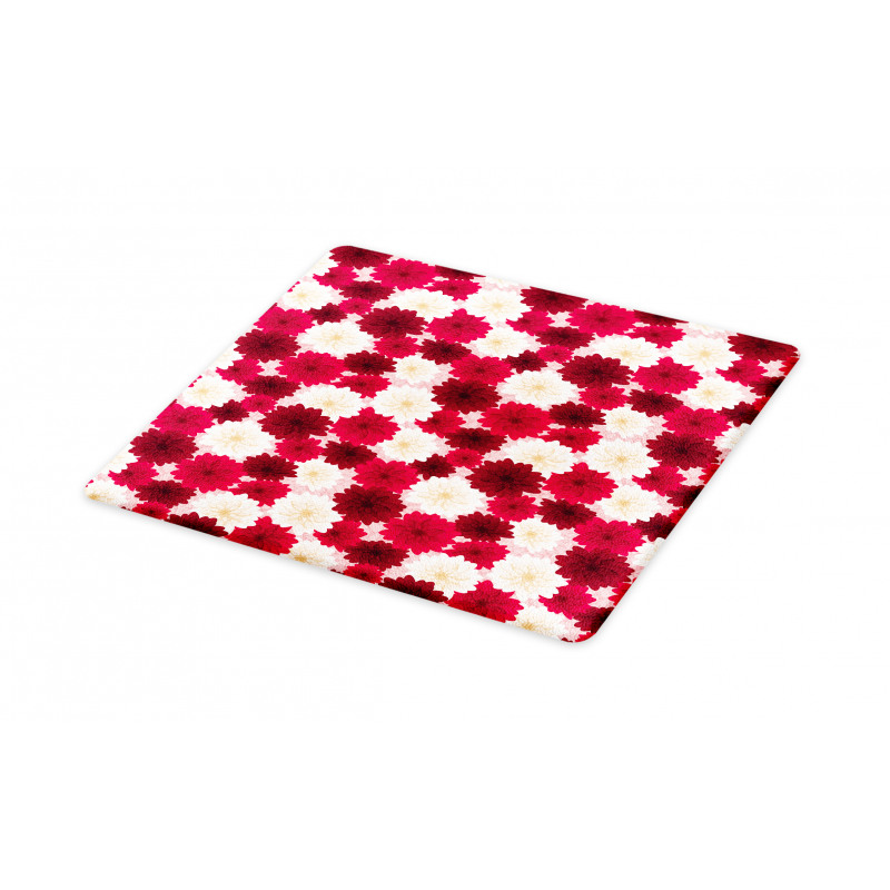 Blossoming Dahlia Flowers Cutting Board